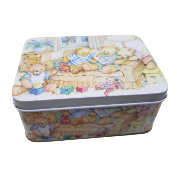 15 Piece Costume Jewelry Lot Teddy Bear Tin Necklaces Bracelets Bobby Pins - Picture 10 of 11